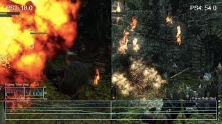 [60fps] Dark Souls 2 PS4 vs PS3 Gameplay Frame-Rate Test