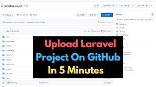 How To Upload Laravel Project On GitHub Tutorial Step By Step