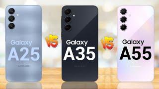 Samsung Galaxy A25 5G Vs Samsung Galaxy A35 5G Vs Samsung Galaxy A55 5G