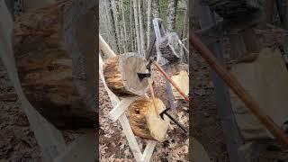 Throwing Tomahawks and testing the new target stand I built. Plus a little tip.