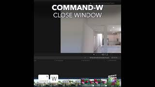 Final Cut Pro Shortcut | Command-W | Close Window