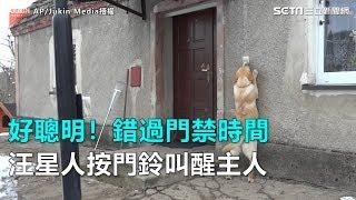 好聰明！錯過門禁時間　汪星人按門鈴叫醒主人｜三立新聞網SETN.com