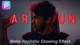 Neon Glowing Text Picsart | Picsart Dark Tone photo editing | Picsart Editing new 2020