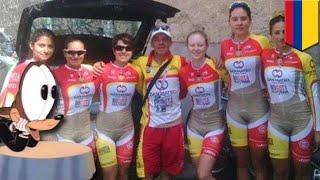 Check out the Colombian women’s cycling team’s new uniform (malfunctions)