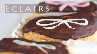 Chocolate Éclairs Recipe 초코 에클레어 만들기 - 베이비슈 에클레르 에끌레어