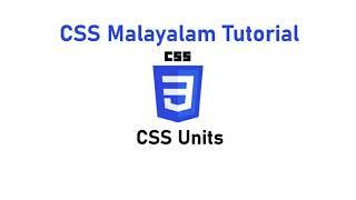 13. Units | CSS Malayalam Tutorial