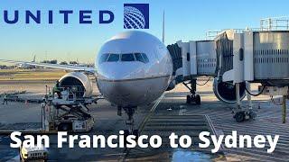 (4K) United Airlines UA 863 |TRIP REPORT| San Francisco to Sydney Boeing 777-300ER Economy Plus