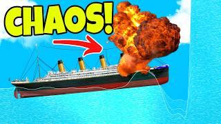 NEW EXPLOSIONS MOD! Most Realistic Sinking Simulator (Floating Sandbox)