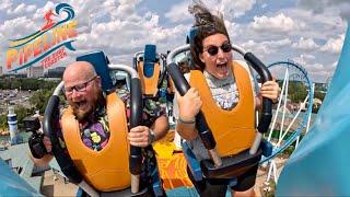 Riding The Worlds FIRST Surfing Roller Coaster At SeaWorld Orlando | Dinner At Toledo | Theme Parks