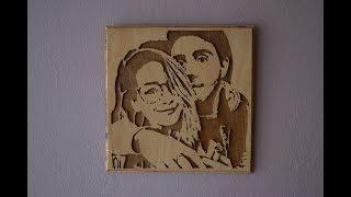 Making Wooden Zalfie Wall Picture | Scroll Saw | Woodworking Project
