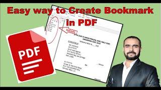 How to create Bookmark in PDF File in Hindi II By Advocate Vikrant Hudda