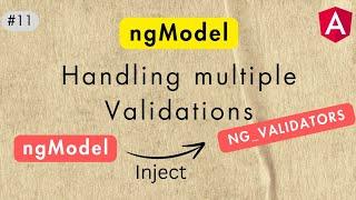 How to validate angular template driven forms elements using multiple validation directives ?