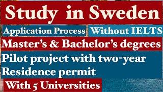 Study in Sweden without IELTS [ Bachelors & Masters in Sweden ] Sweden Student visa Without IELTS