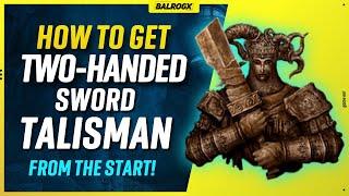 How to get Two-Handed Sword Talisman - Elden Ring DLC - Detaled Location from Beginning!