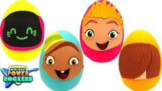 Huevos Sorpresas de Mini Beat Power Rockers en Español de Plastilina Play Doh