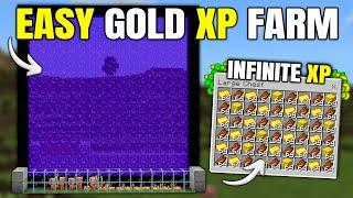 Easy Gold XP Farm in Minecraft Bedrock 1.21 (MCPE - PS - Xbox)