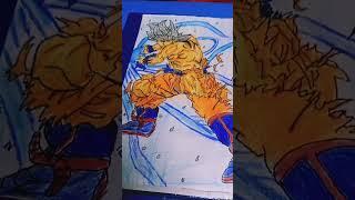 drawing Goku kamahamaha  by sai manish #dragonball #art #drawing #trending #viral #anime