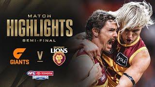 GWS Giants v Brisbane Lions Highlights | Semi Final, 2024 | AFL