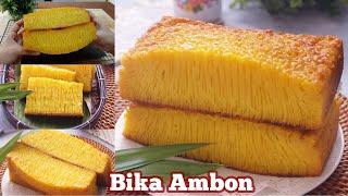 GAK AKAN MENYESAL PAKAI RESEP INI SERATNYA CAKEP BANGET !! CARA MEMBUAT BIKA AMBON OVEN