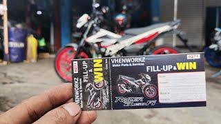 Brand new Raider 150 fi pa raffle sa 1st anniversary ng VhenWorkz