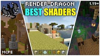 Top 3 Best Shaders of Render Dragon Support for 1.19 MCPE / Minecraft Bedrock || Game Smasherz