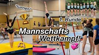 Mannschafts Wettkampf Vlog!  Turnen 1. Runde| kathie