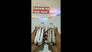 Convert Old CFL Bulb to LED BuLB  by all tech trick #shorts