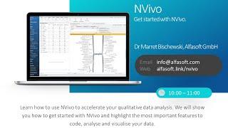 NVivo - Get started with Nvivo (Alfasoft Online Demo Day 2022)