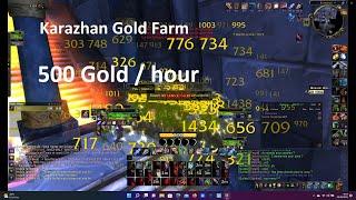 WOW Wotlk Karazhan Rogue gold farm - 500 Gold per hour