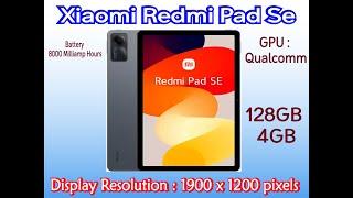 xiaomi redmi pad se review | Graphite Gray Global | 8000 Milliamp Hours, Personal Computer, Qualcomm