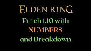 ALL Patch 1.10 Numbers - Elden Ring