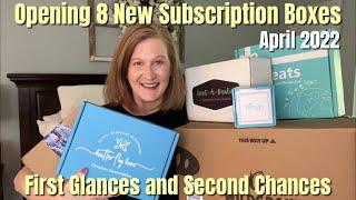 Opening 8 ⭐️NEW⭐️ Subscription Boxes | April 2022 | First Glances and Second Chances