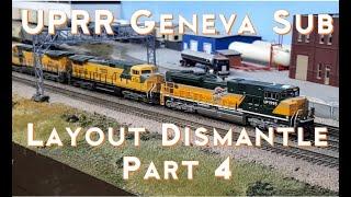 UPRR Geneva Sub is being dismantled!! Pt 4- N scale Train Layout with Operations & Realism.S2020E37