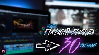 How to fix light flicker in Adobe Premiere Pro