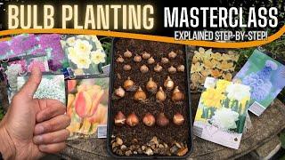 The Art of PLANTING BULBS in POTS & CONTAINERS Explained: LAYERING Tulips, Daffodils AND Crocus