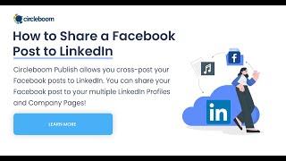 How to share a Facebook post on LinkedIn! #crosspost #facebook #linkedin