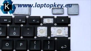 How to install key in keyboard APPLE Aluminum 13" G4 and many others...