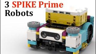 3 Spike Prime Robot Designs