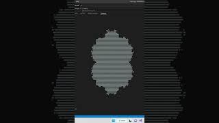 Morphing the Mandelbrot Set in ASCII #shorts