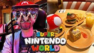 First Time at Super Nintendo World! Toadstool Cafe - Best Food In Universal Studios Hollywood?!
