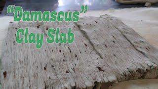 Damascus Clay - Making a marbled slab of clay