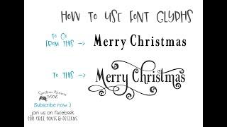 How to access and use FONT GLYPHS in Cricut Design Space VERY EASY