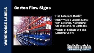 Warehouse Labeling and Sign Solutions