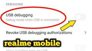 Realme Usb Debugging | How To Enable Usb Debugging In Realme 7I