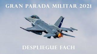 Despliegue F-16s de la Fuerza Aérea de Chile (FACh) | Parada Militar 2021