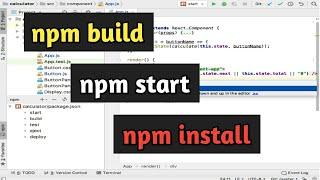 3 most popular npm commands, npm install, npm build and npm start in 2023