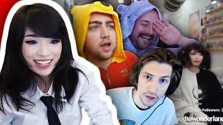 Emiru reacts to Best Twitch Fails Compilation 150 ( Mizkif, 39Daph... ) by TopKek