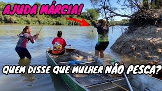 ELAS TAMBÉM PESCAM! PESCAMOS E FIZEMOS PEIXE FRITO NO ACAMPAMENTO.