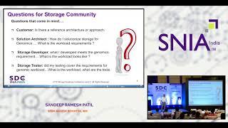 Genomics deployments: How to get right with Software Defined Storage - SDC India 2018