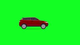 Car Moving on Rough Road with Green Screen. Free Video